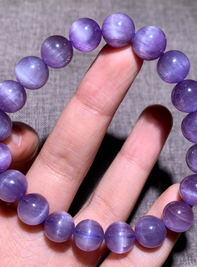 天然紫锂辉石手链情侣饰品送礼品