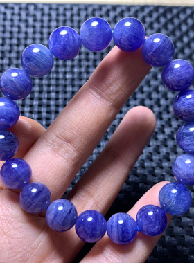 天然坦桑石手链海洋之心坦桑尼亚