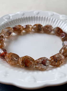 天然金钛极光随形手链Auralite23