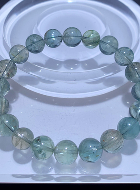 天然绿体共生阿鲁沙长石手链饰品