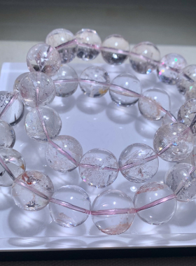 天然阿赛水晶手链单圈饰品礼物女