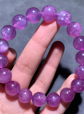 天然紫云母手链女款手串饰品送女