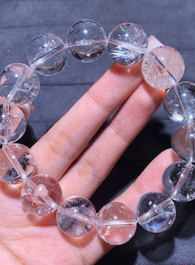 天然白水晶单圈手链礼物手链饰品