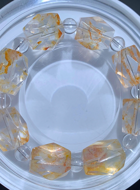 天然胶花随形单圈手链饰品手链女