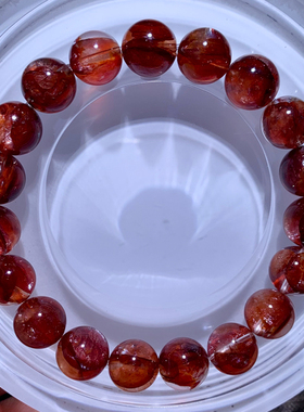 天然巴西胶花水晶手链饰品情侣女