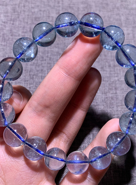 天然云母星光海蓝宝手链礼物情侣