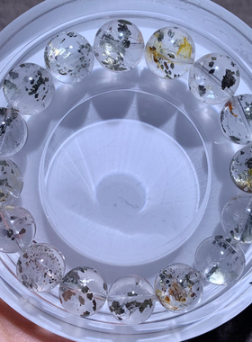 天然黄铜矿单圈手串时尚饰品情侣