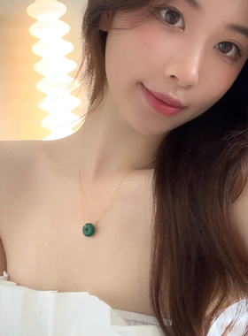 复古港风简约圆圈项链