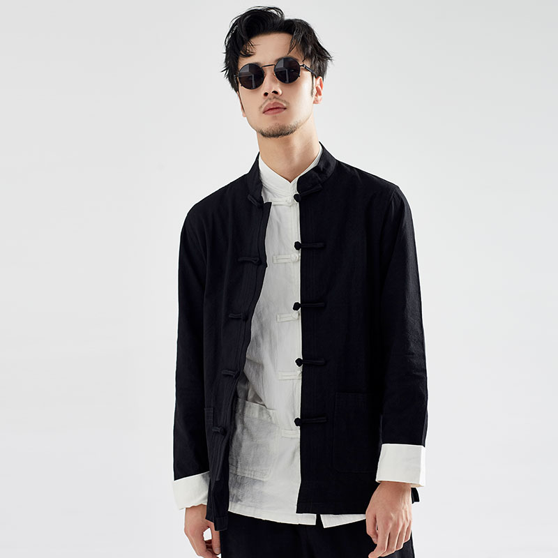 有鲤中国风中式潮流复古休闲男士 有鲤男装民族服装