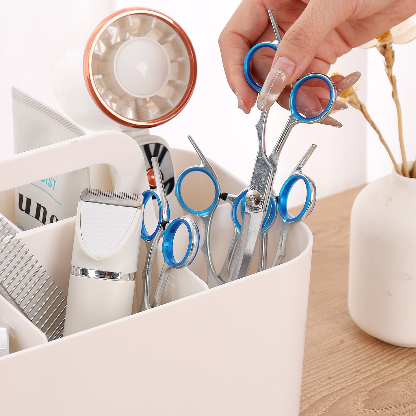 宠物用品收纳箱梳子指甲刀分格便携美容护理箱猫狗洗护用品整理盒,淘宝优惠券,粉丝福利购,淘宝优惠卷