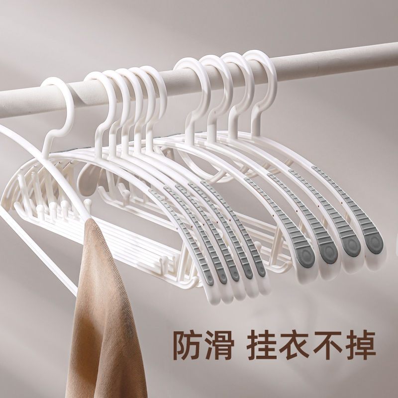 无痕晾衣架子防肩角不起鼓包家用挂衣服撑宽肩防滑加厚加粗撑衣架 - 图0