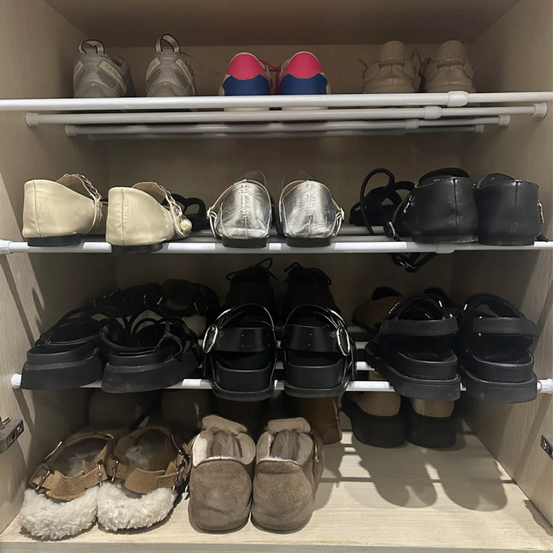 我怎么能聪明成这个样子~内置鞋架伸缩杆可调节放鞋鞋柜收纳神器,淘宝优惠券,粉丝福利购,淘宝优惠卷