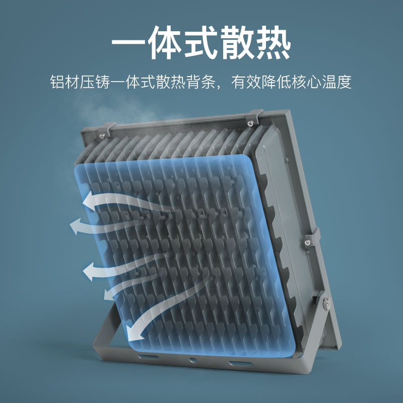 上海亚明led投光灯户外防水室外车间工程照明灯超亮100w200w射灯 - 图2