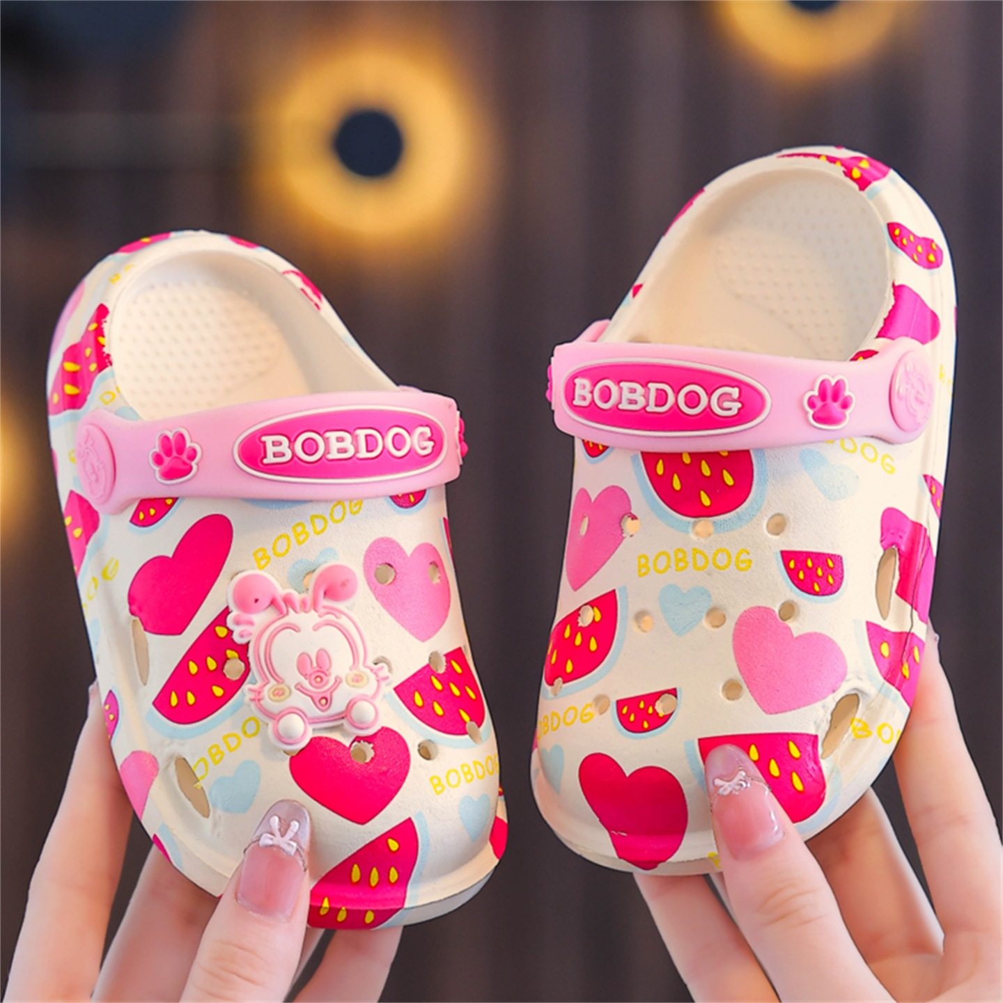 洞洞鞋夏凉拖鞋婴幼儿小童透气卡通沙滩鞋巴布豆宝宝可爱防滑休闲,淘宝优惠券,粉丝福利购,淘宝优惠卷