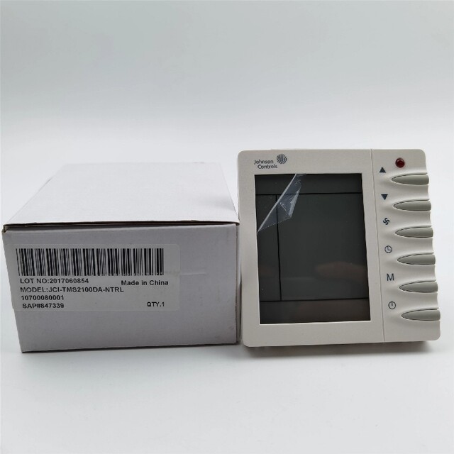 Johnson thermostat JCI-TMS2100DA-NTRL air conditioning control panel fan coil switch