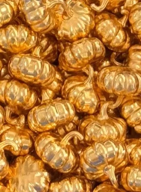 合金小南瓜聚宝盆铜缸摆件多子多孙福运绵长装饰工艺品客厅家居