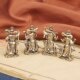Retro brass Four Heavenly Kings statues, handicrafts, antiques, miscellaneous figures, bronze sculpture pendants, old bronze ornaments