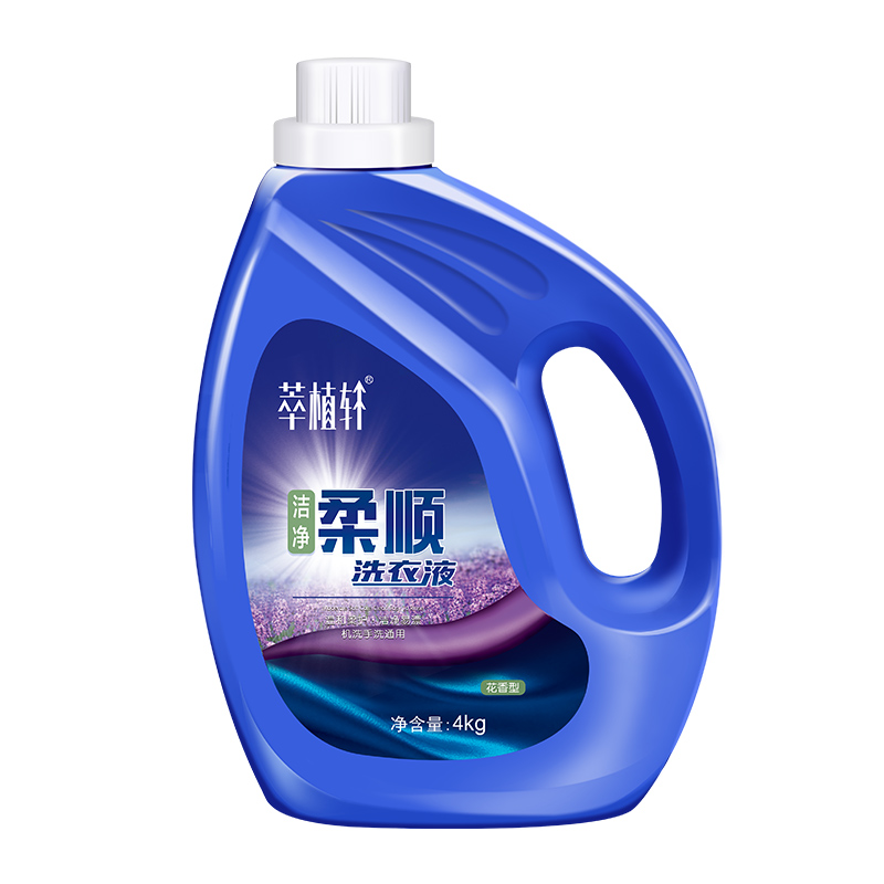 萃植轩旗舰店萃植轩8斤洗衣液家庭装瓶装促销组合批发包邮手洗机洗内衣裤留香3