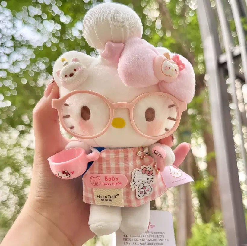 【正版】厨师hellokitty包包挂件毛绒公仔玩偶生日礼物女闺蜜可爱,淘宝优惠券,粉丝福利购,淘宝优惠卷
