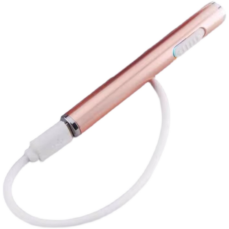 迷你usb充电打火机静音小巧个性金属防风无声点烟器创意男女礼物,淘宝优惠券,粉丝福利购,淘宝优惠卷