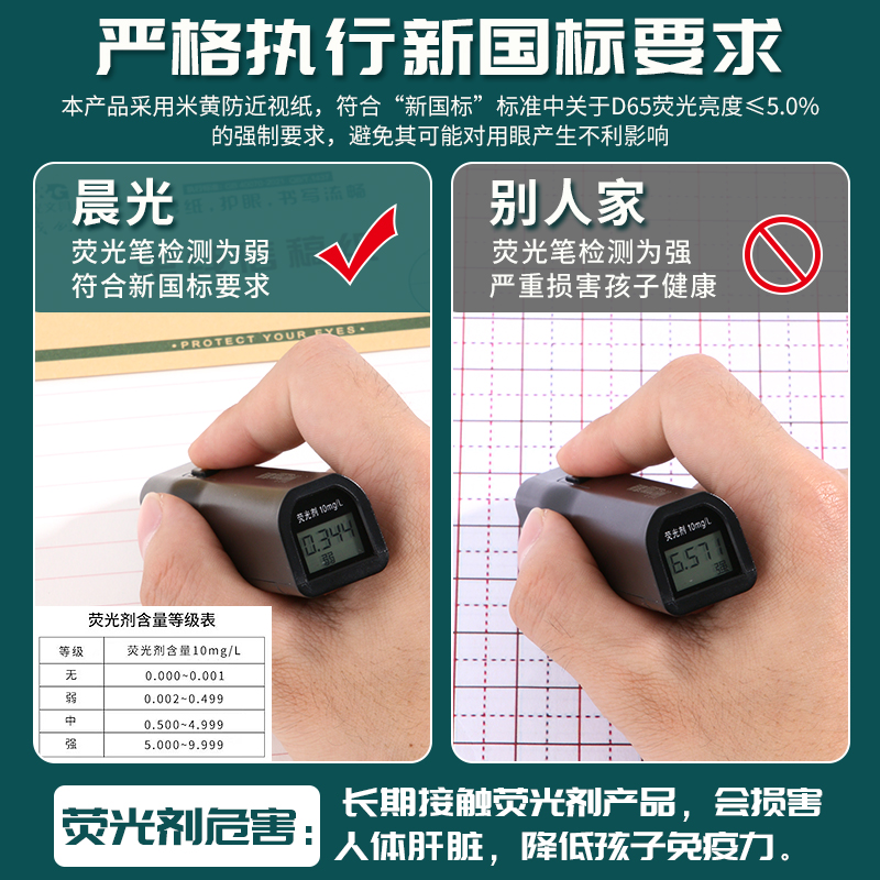 晨光16K300格信稿纸40张400格作文本英语本单行本双行本加厚护眼 - 图2