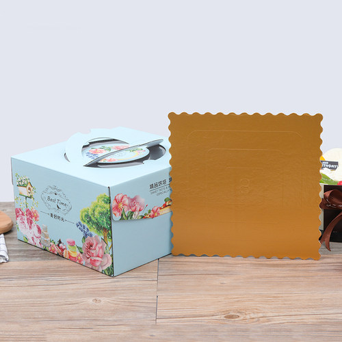 美好时光4 6 8 10 12寸烘焙蛋糕盒生日蛋糕包装盒子一件10套包邮-图2
