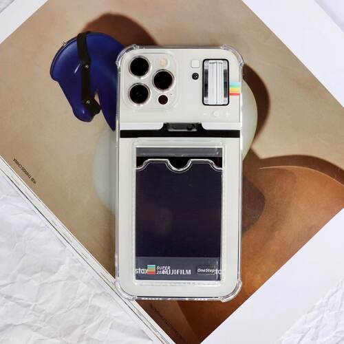 拍立得卡套iphone17promax透明壳16适用于苹果17pro硅胶16潮卡包15promax卡包壳拍立得情侣14pro时尚可放照片 - 图0
