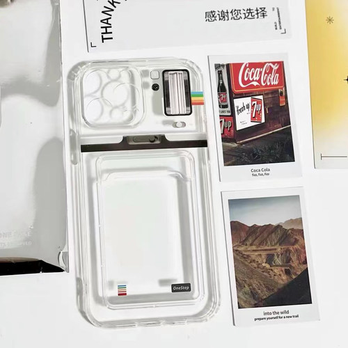 拍立得卡套iphone17promax透明壳16适用于苹果17pro硅胶16潮卡包15promax卡包壳拍立得情侣14pro时尚可放照片 - 图3