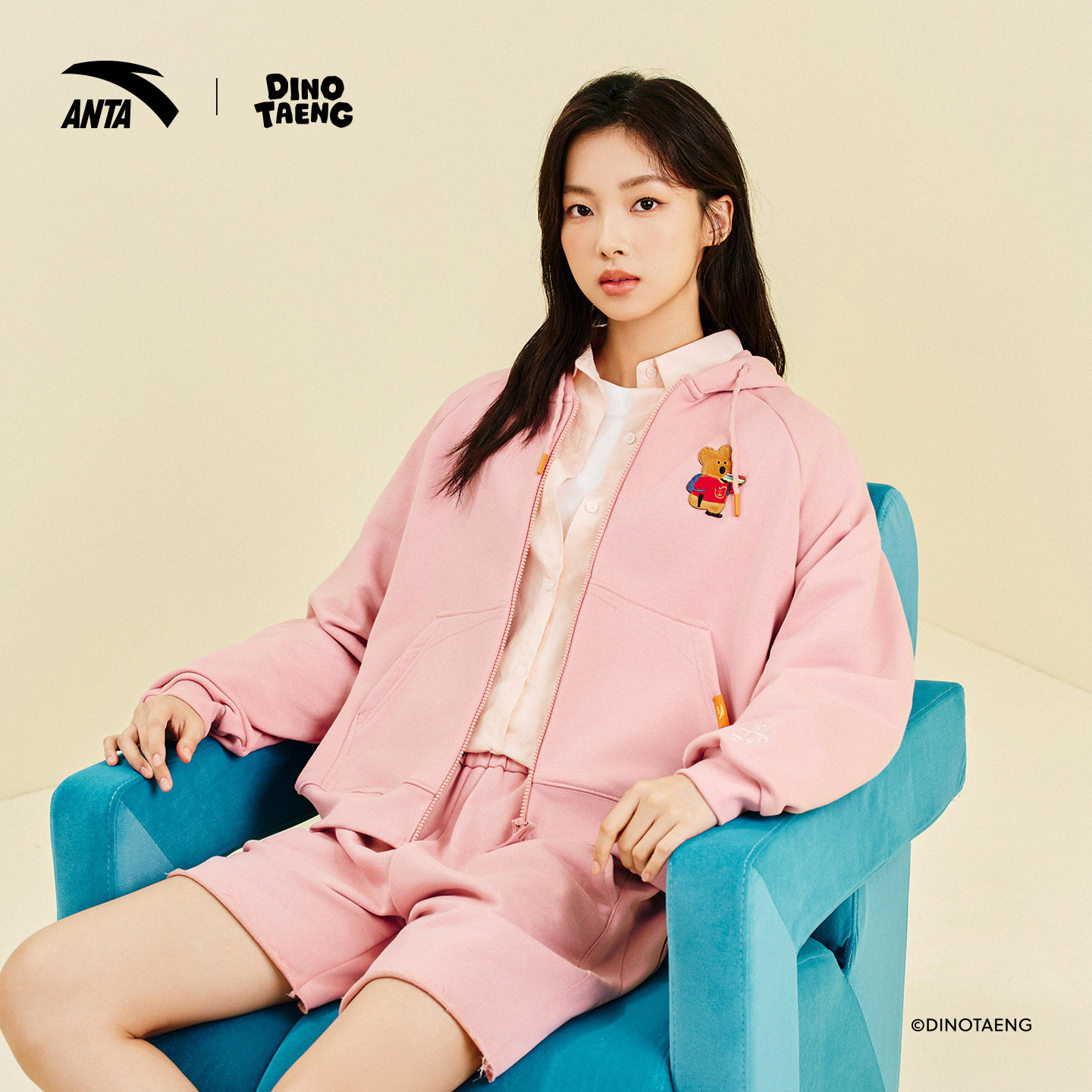 安踏×呆萌町联名外套女2025新款宽松刺绣连帽开衫卫衣162548730,淘宝优惠券,粉丝福利购,淘宝优惠卷