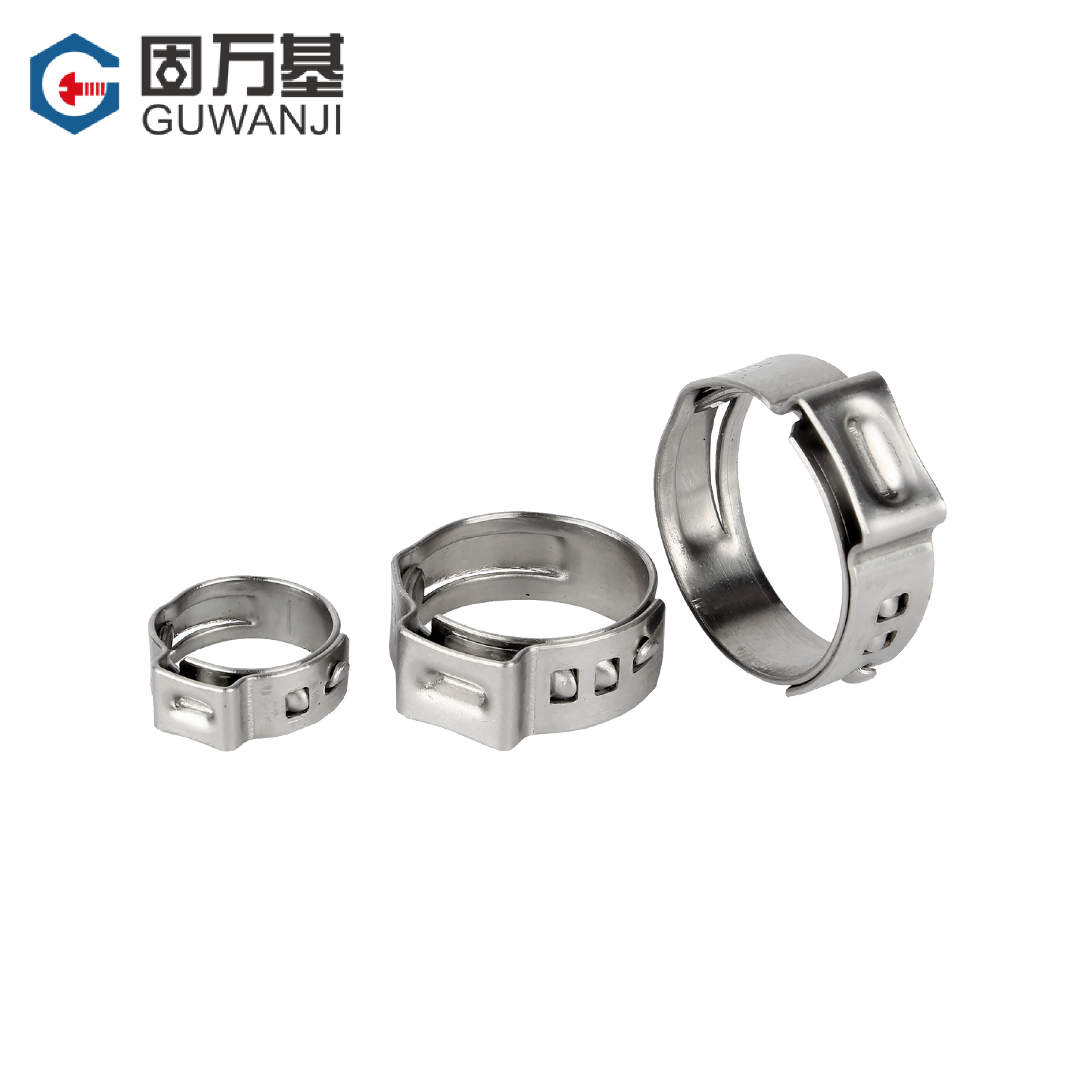 304不锈钢单耳无极卡箍强力抱箍固定卡扣管卡水管油气管喉箍卡子,淘宝优惠券,粉丝福利购,淘宝优惠卷