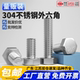 External hexagonal screws