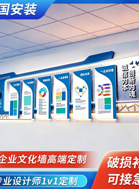 企业高端文化墙定制专业安装