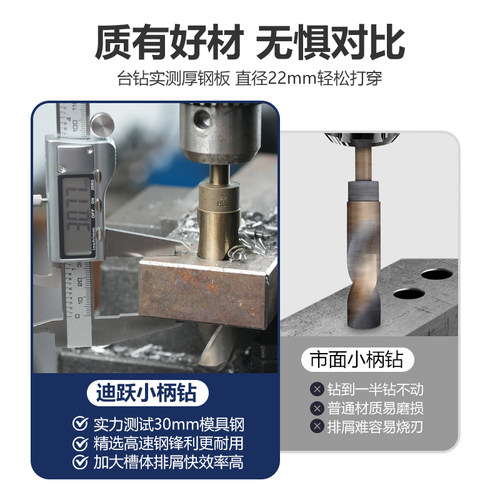 高硬度小柄麻花钻头钻钢钻铁专用直柄小头手电钻木工铝合金12mm18 - 图0