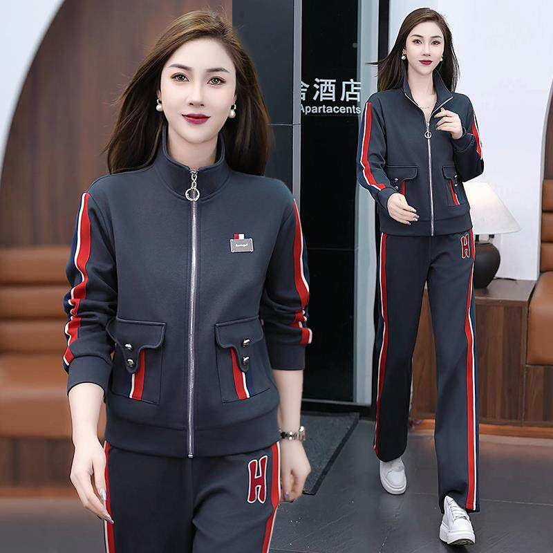 休新运动套装女春秋户款宽松时尚洋气9678871闲妈妈开衫外跑步两,淘宝优惠券,粉丝福利购,淘宝优惠卷