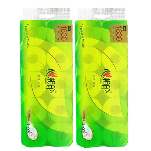 心相印茶语卷纸183g大卷筒纸卫生纸巾家用实惠装4层加厚共2提20卷 - 图0