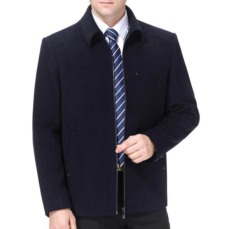 秋装新款男式801-146羊羊绒夹克中老年男士冬爸爸装翻领毛呢子茄,淘宝优惠券,粉丝福利购,淘宝优惠卷