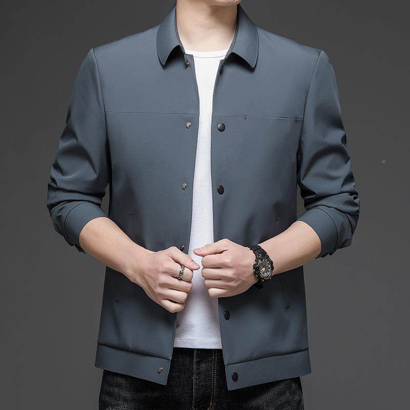 春秋新男式2126+E夹克气青中年男士时休闲翻领帅尚潮流茄克款外套,淘宝优惠券,粉丝福利购,淘宝优惠卷