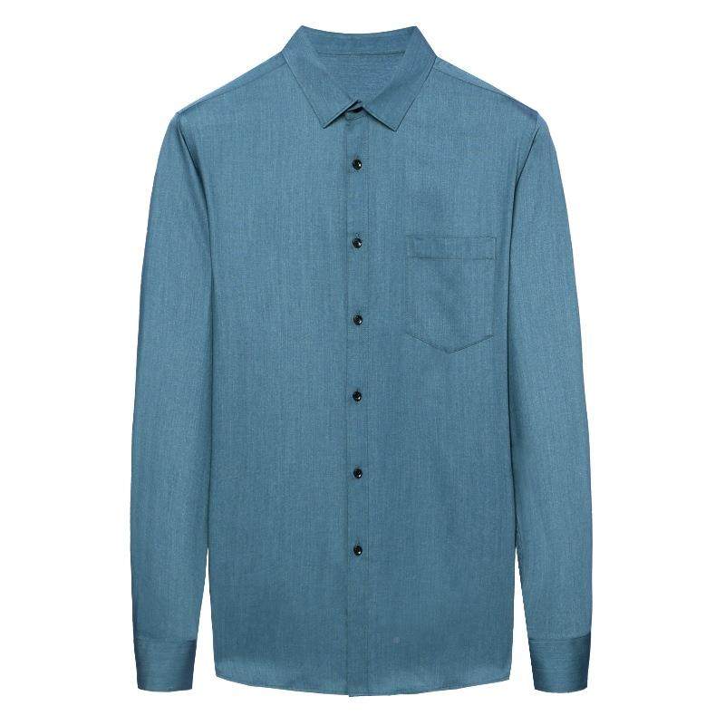 男式衬衫长翻商务正装衬衫5828-Q5中年真口袋职业工衣装免领袖烫,淘宝优惠券,粉丝福利购,淘宝优惠卷