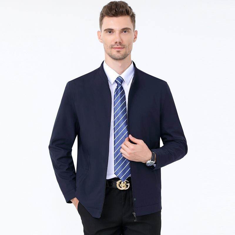 春秋新款夹克男务商中年休闲宽松夹克外2188-R套爸领爸翻装,淘宝优惠券,粉丝福利购,淘宝优惠卷