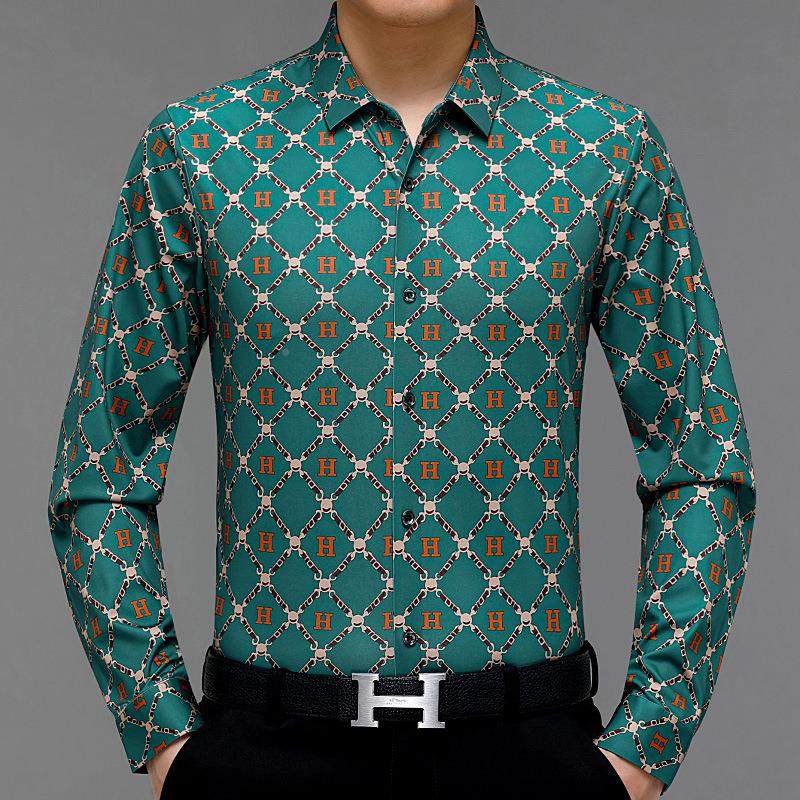 春秋花格221袖高档衬衣男新士款宽衬松无痕长衫薄款免烫寸衣男,淘宝优惠券,粉丝福利购,淘宝优惠卷