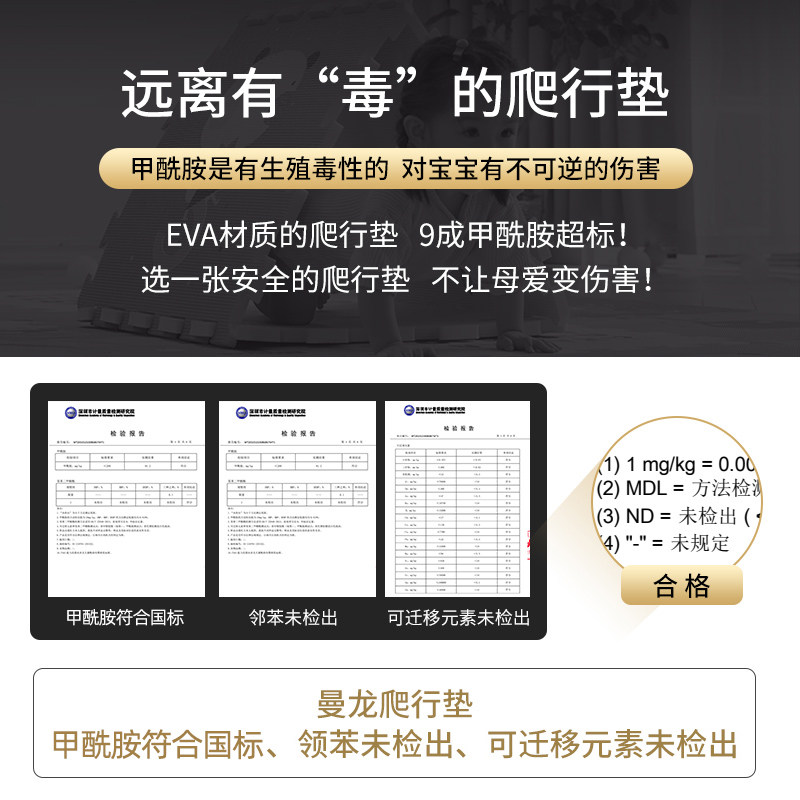 曼龙爬行垫加厚家用婴儿童客厅地垫 曼龙母婴爬行垫
