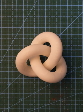 莫比乌斯环拓扑旋转几何模型3D打印摆拍魔术道具教学用具立体摆件