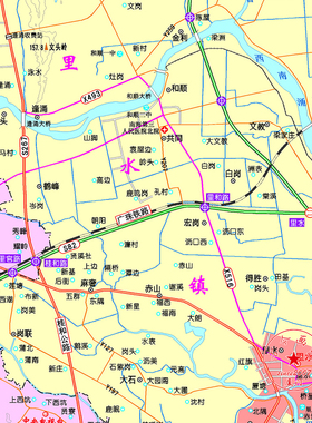可擦写高清佛山市南海区地图