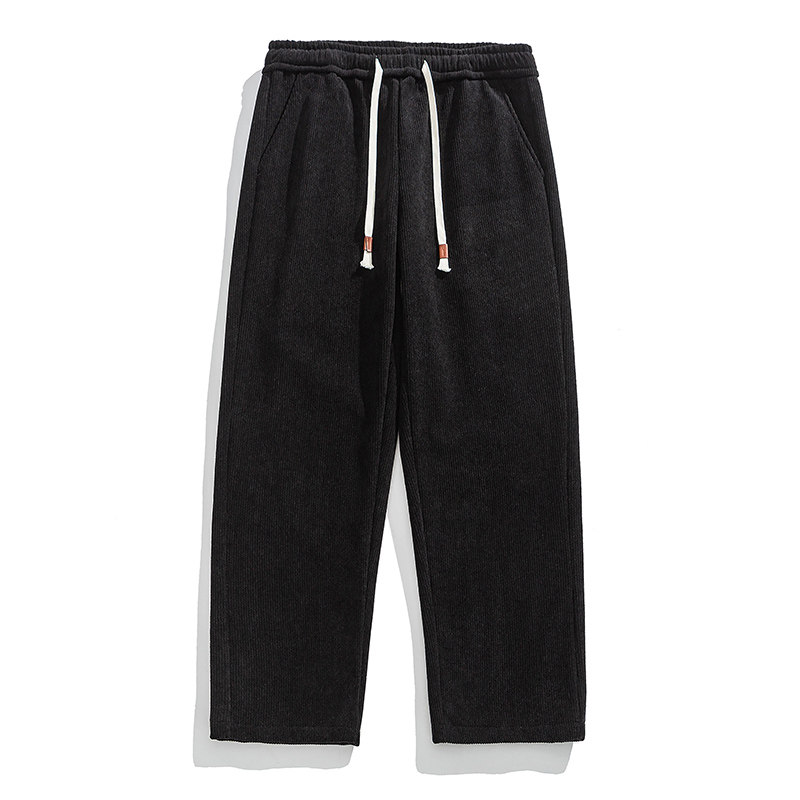 WASSUP羊羔绒卫裤男士秋冬季加绒加厚潮流休闲直筒青少年百搭长裤,淘宝优惠券,粉丝福利购,淘宝优惠卷