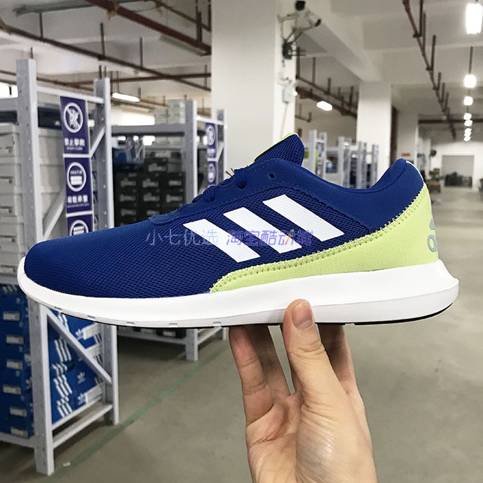 小七Adidas CORERACER 男女轻便网面透气运动跑步鞋 FX3581 3593 - 图3