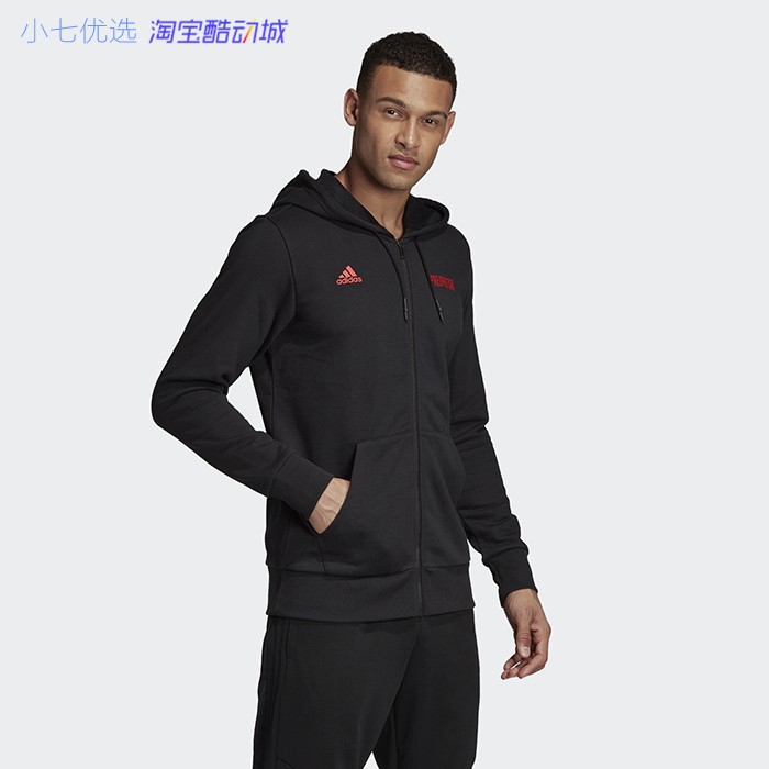 酷动城小七Adidas PRED POSTER HDY男子猎鹰足球连帽卫衣DU8444-图0