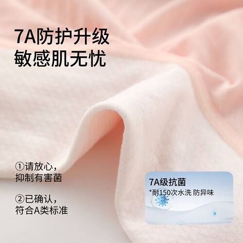 A类莫代尔女童纯棉安全裤7A抗菌儿童宝宝打底裤防走光二合一短裤 - 图0