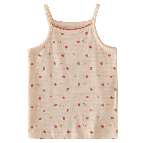 薄款女童吊带纯棉小背心女宝宝上衣竹节棉女孩无袖打底衫吸汗透气 - 图3