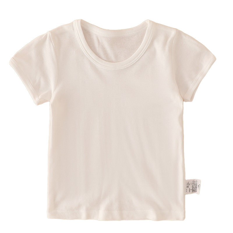 纯白色儿童小白T恤短袖夏季薄款透气吸汗男女宝宝打底内衣半袖衫,淘宝优惠券,粉丝福利购,淘宝优惠卷
