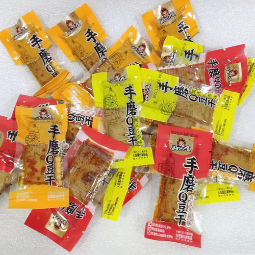 好巴食豆腐干小包装多口味手磨Q豆干零食四川特产麻辣休闲零食 - 图0
